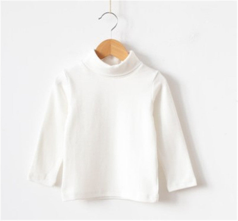 Small And Medium-sized Children's Long-sleeved Bottoming Shirt Pure Cotton New