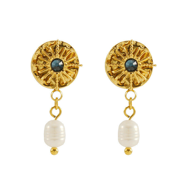 Retro Minority Design Pearl Earrings Female Fashion