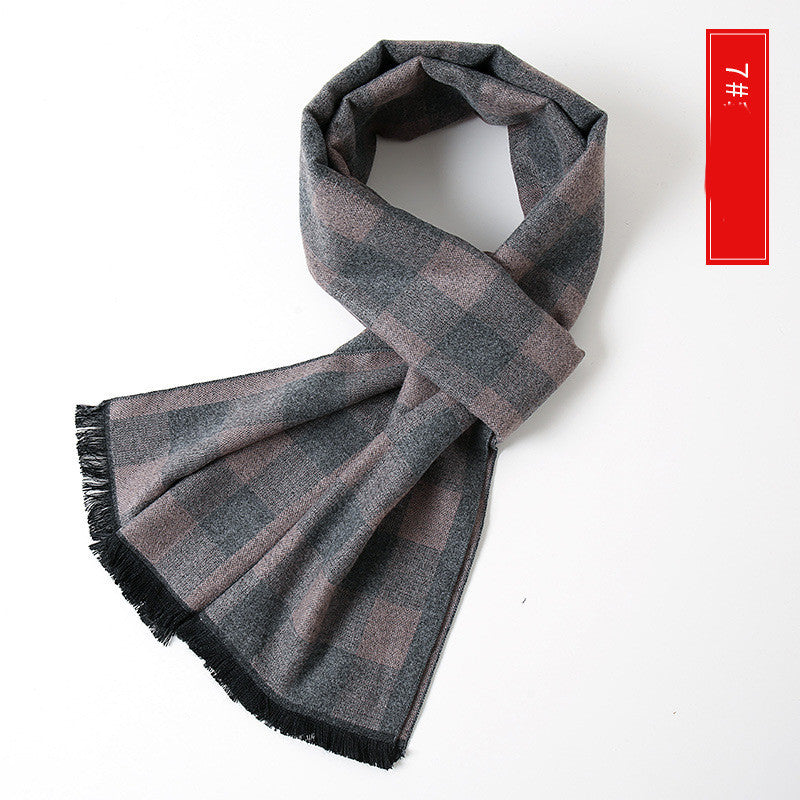 Men's Extended Cashmere All-match Warm Scarf