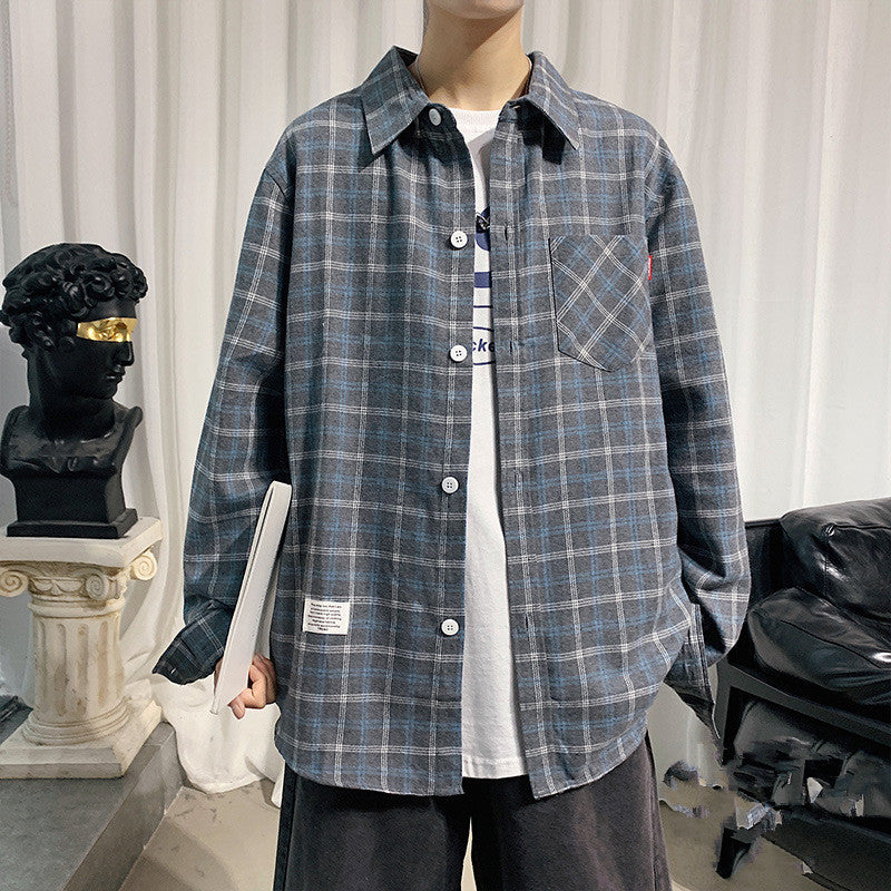 Trendy And Handsome Plaid Shirt For Autumn And Winter