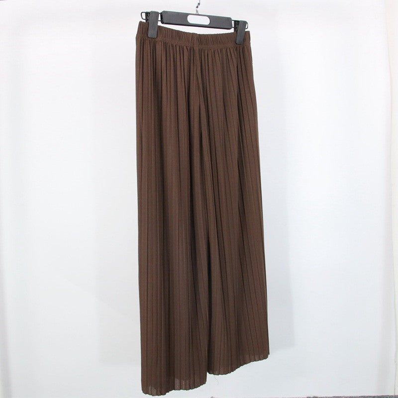 Pleated Loose And Thin Wide-leg Pants Women's Ninth Pants