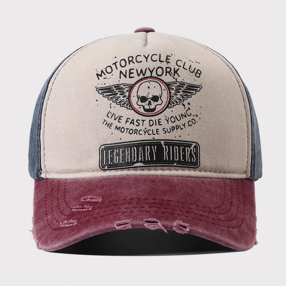 Women's Retro Washed Denim Baseball Cap