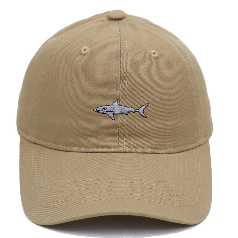 Premium Shark Embroidery Animal Baseball Cap Female Summer