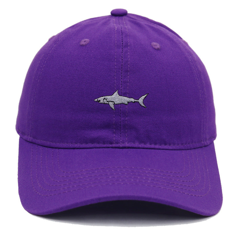 Premium Shark Embroidery Animal Baseball Cap Female Summer