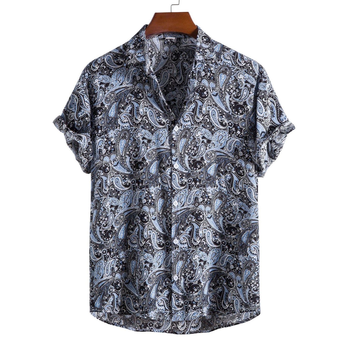 Cotton Thin Printed Short Sleeve Shirt