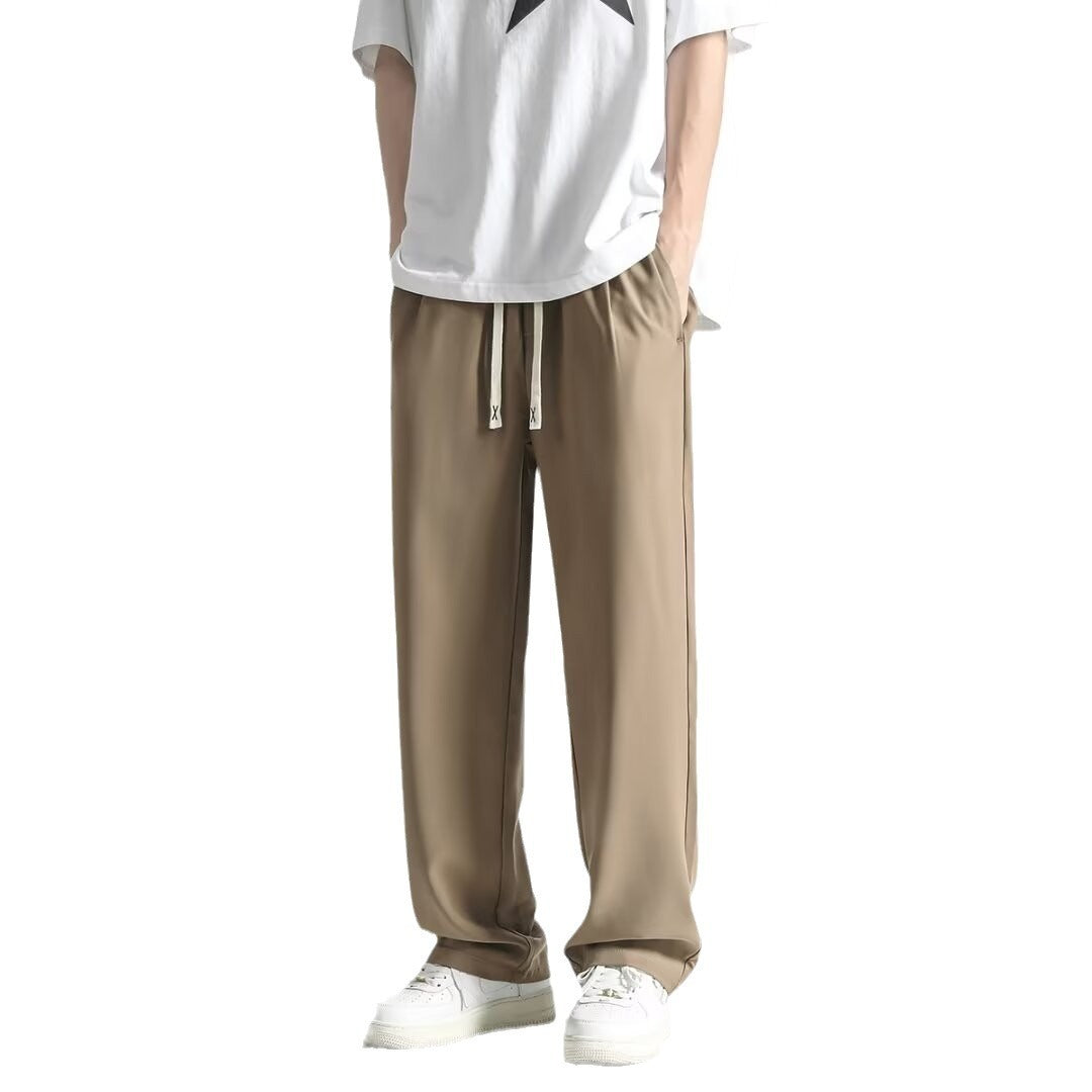 Loose Mop Straight Pants Summer Trend Business Casual Trousers