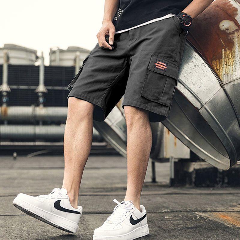 Workwear Shorts Men's Summer Ice Silk Loose Casual Outdoor Sports Thin Section Fifth Pants