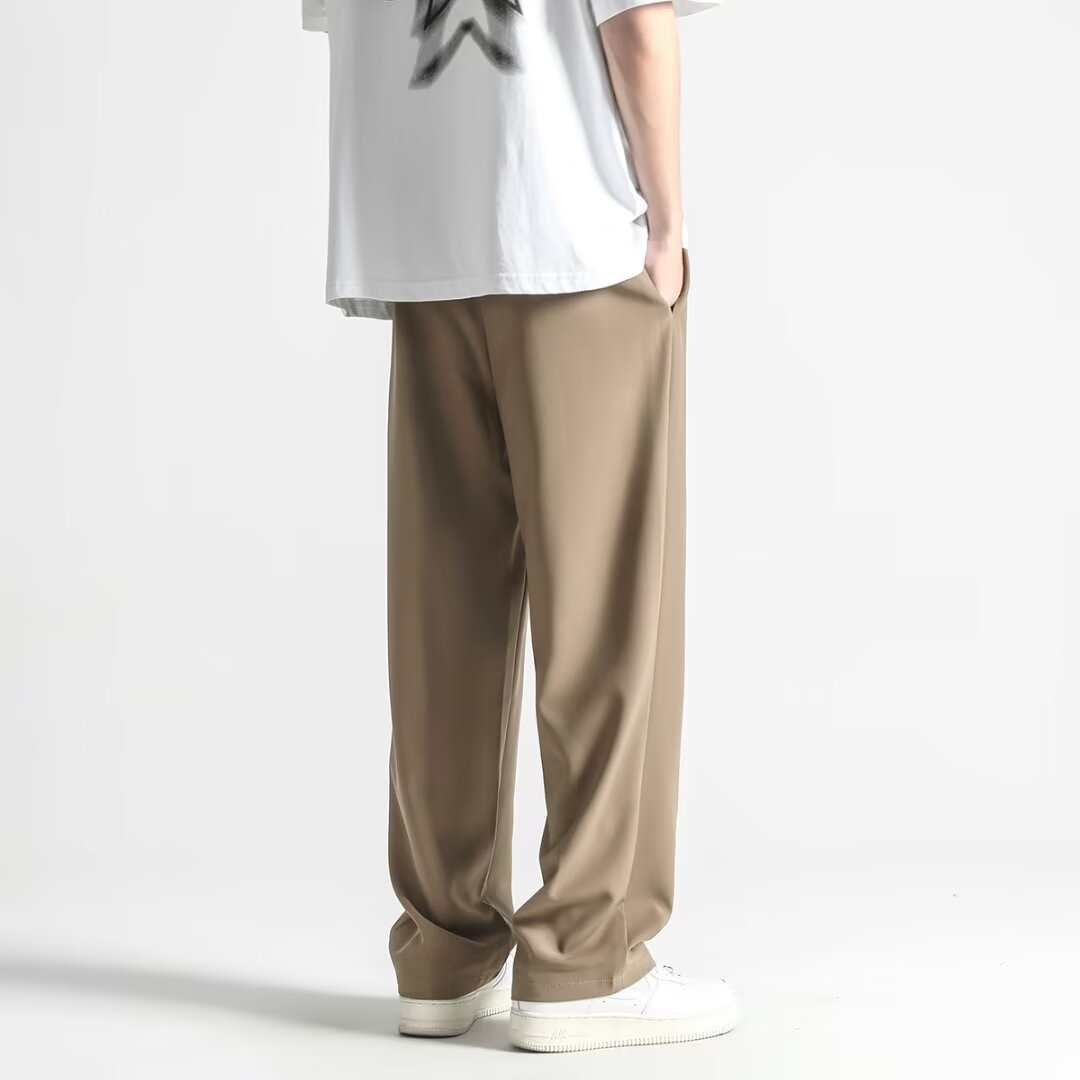 Loose Mop Straight Pants Summer Trend Business Casual Trousers