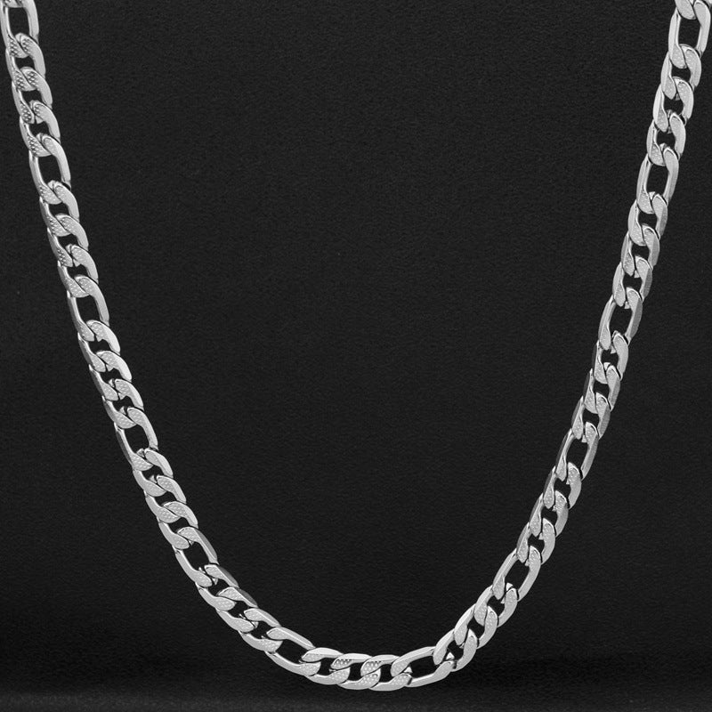 Stainless Steel Niche Chain Necklace Three-dimensional Texture