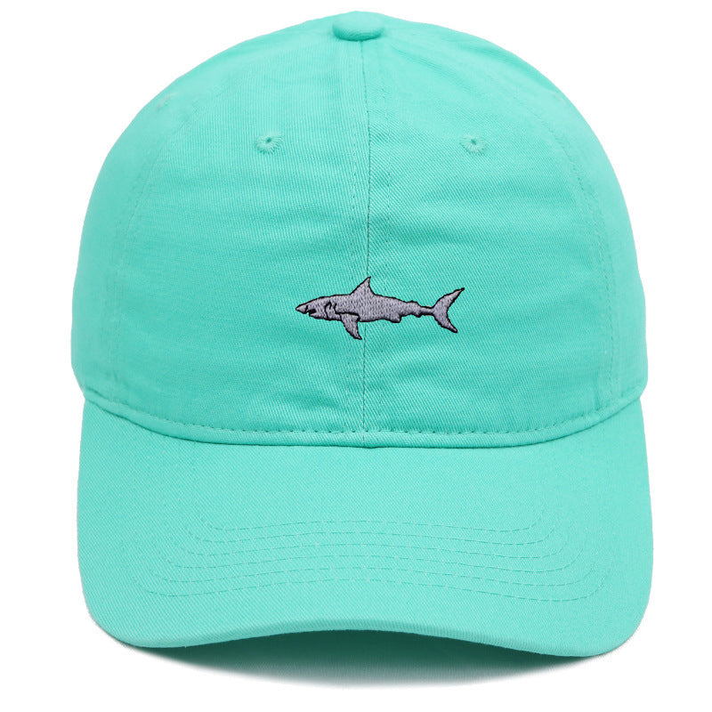 Premium Shark Embroidery Animal Baseball Cap Female Summer