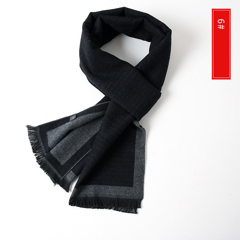 Men's Extended Cashmere All-match Warm Scarf