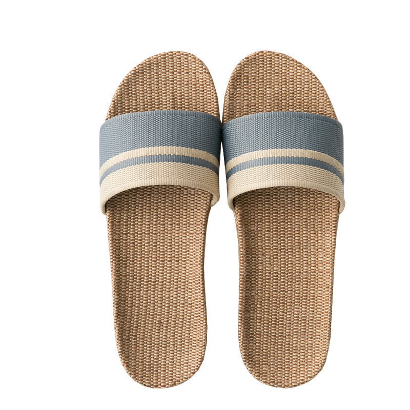 Linen Sandals And Slippers Women Summer Indoor Non-slip Home Household