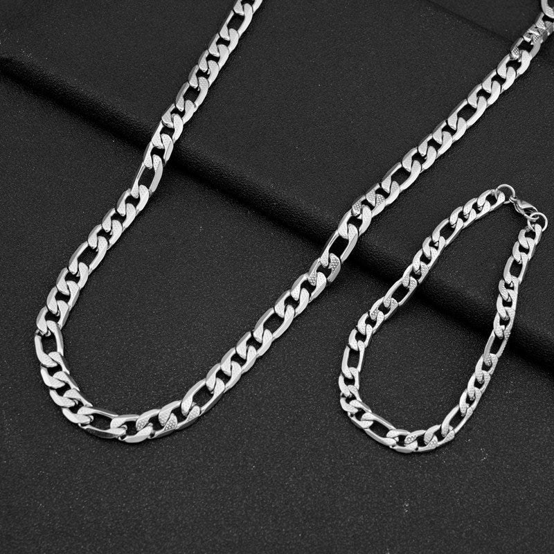 Stainless Steel Niche Chain Necklace Three-dimensional Texture