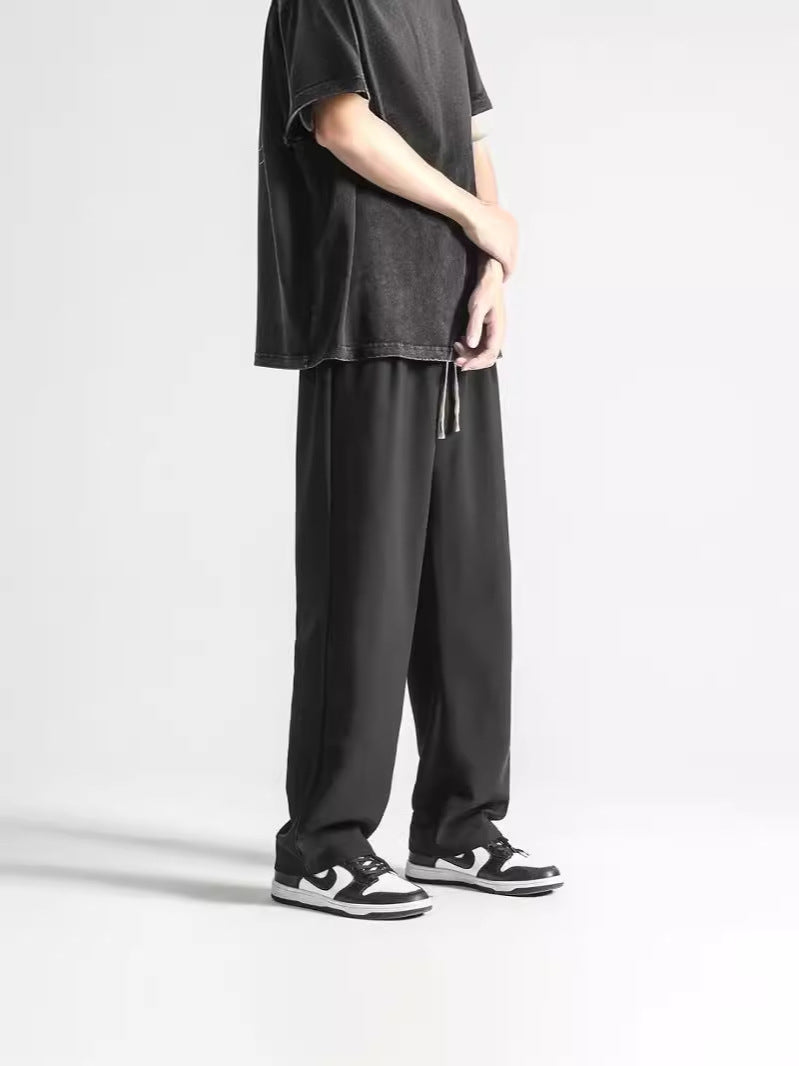 Loose Mop Straight Pants Summer Trend Business Casual Trousers