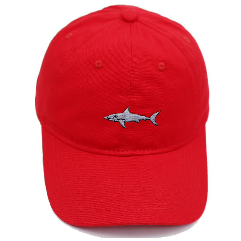 Premium Shark Embroidery Animal Baseball Cap Female Summer