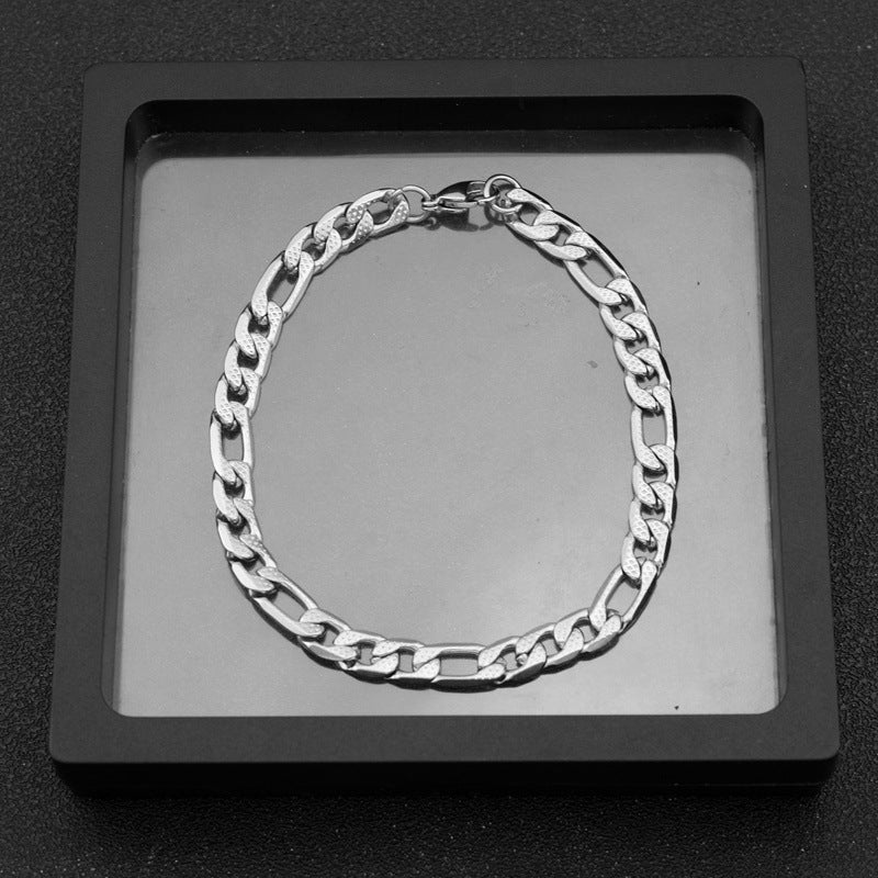 Stainless Steel Niche Chain Necklace Three-dimensional Texture