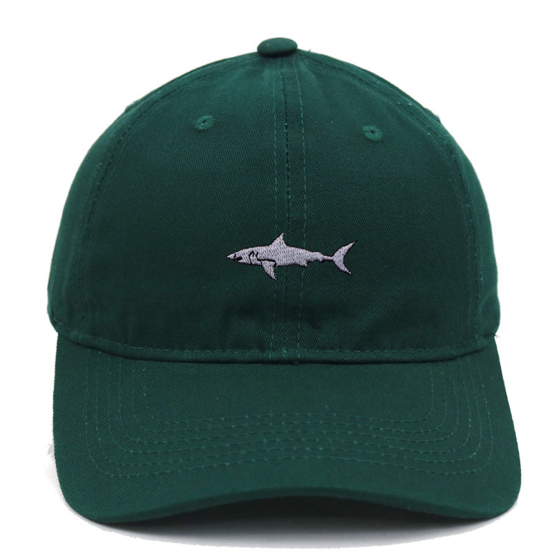 Premium Shark Embroidery Animal Baseball Cap Female Summer