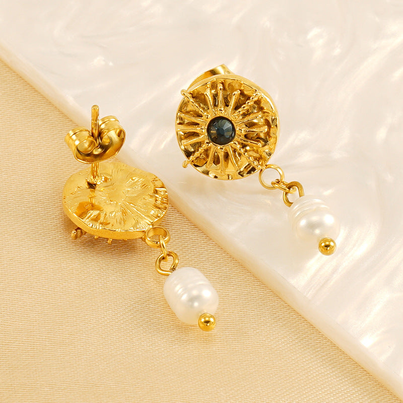 Retro Minority Design Pearl Earrings Female Fashion