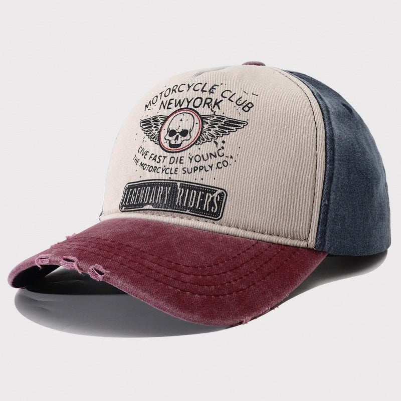 Women's Retro Washed Denim Baseball Cap